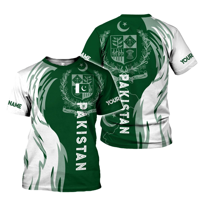 Summer Clothing Pakistan - Pakistan Flagge 3D-Druck Herren T-Shirts für